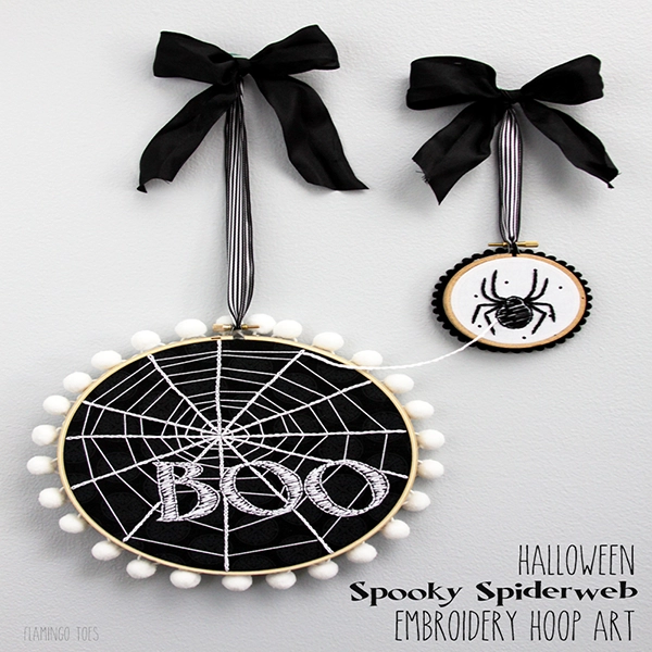 hoop halloween spider