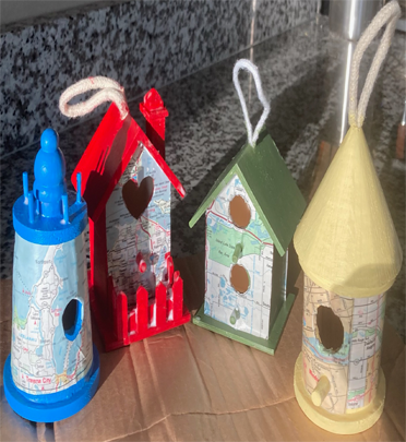 road map birdhouse