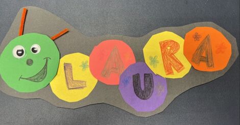 Bookworms craft example 1