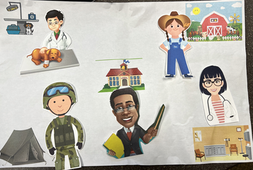 Community helper matching craft example