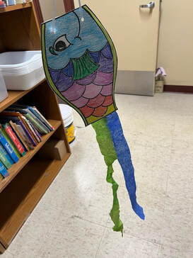 Flying fish kites craft example