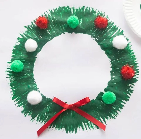 Fork painted wreath craft