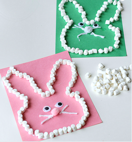 Marshmallow bunnies craft example