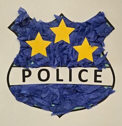 Police badge craft example