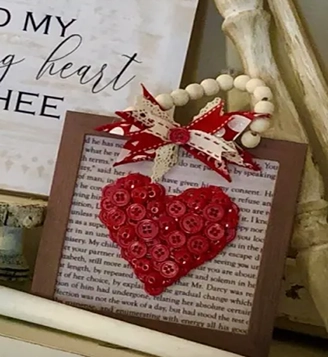 button heart